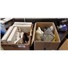 Image 1 : 2 BOXES OF KITCHEN ITEMS AND COLLECTOR PLATES