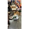 Image 1 : 2 BOXES OF FLOWER ITEMS, VASES AND DECORATIVE ITEMS