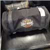 Image 2 : VINTAGE MOTORCYCLE SACHEL AND HARLEY DAVIDSON ROLL UP TOOL BAG