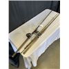 Image 1 : FENWICK EAGLE RIVER ROD WITH LEVEL WIND REEL, AND SHAKESPEARE WILD SERIES SALMON/ STEELHEAD ROD AND 