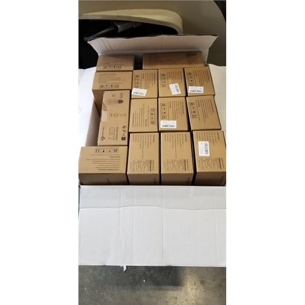 BOX OF EDISON BULBS