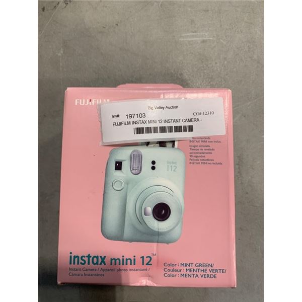 FUJIFILM INSTAX MINI 12 INSTANT CAMERA - TESTED WORKING, RETAIL $99