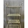 Image 2 : 6FT METAL WITH GLASS SHELF BAKERS RACK, 16 INCH WIDE
