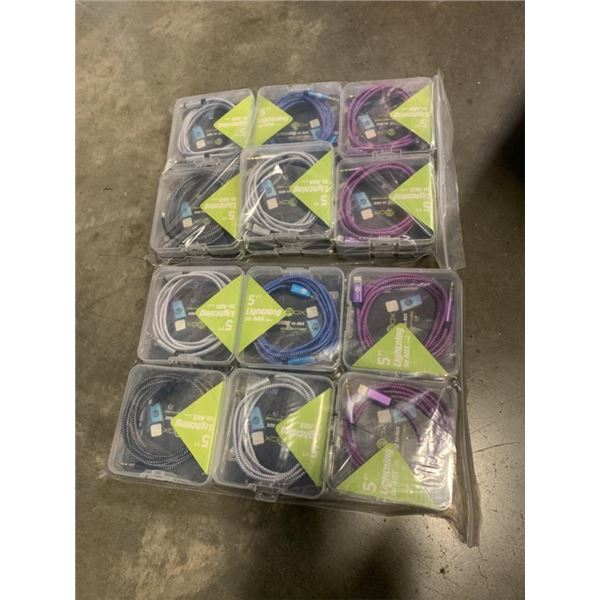 24 NEW LIGHTNING APPLE TO AUX CORDS
