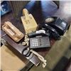 Image 1 : 4 VINTAGE LANDLINE PHONES ROTARY AND PUSH BUTTON