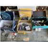 Image 1 : THREE BOXES OF ASSORTED ELECTRONICS, EAR BUDS, CHARGE CORDS ETC.