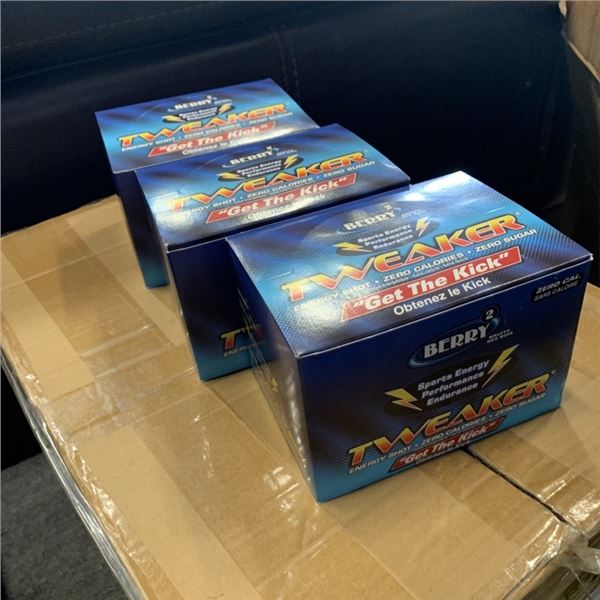 3 BOXES OF 12 SEALED TWEAKER ENERGY SHOTS