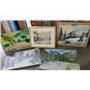 Image 1 : 4 PAINTINGS AND ONE PRINT
