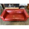 Image 1 : RED LEATHER COUCH