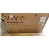 Image 2 : WHITE ELECTRIC SINGLE MOTOR DESK FRAME WITH 71" X 30" LIGHT WOOD TOP