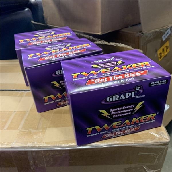 3 BOXES OF 12 SEALED TWEAKER ENERGY SHOTS