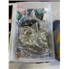 Image 3 : THREE BOXES OF ASSORTED ELECTRONICS, EAR BUDS, CHARGE CORDS ETC.