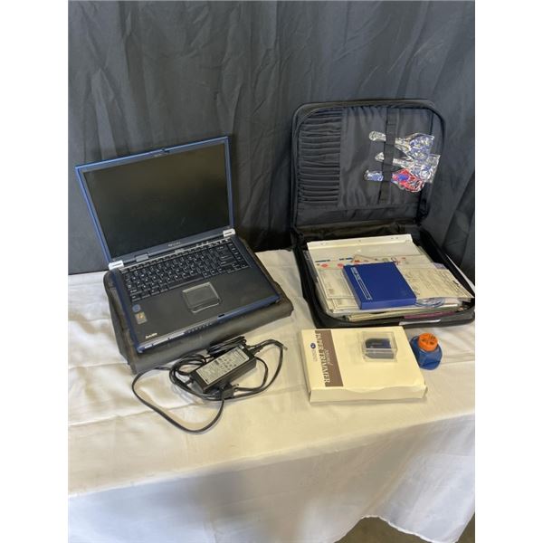 LAPTOP WITH BAG AND SCRAPBOOKING KIT