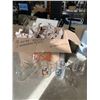 Image 1 : BOX OF WINE GLASSES AND MARTINI GLASSES