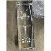 Image 3 : VINTAGE VASE, 2 VINTAGE BOTTLES WITH STOPPERS, 3 CRYSTAL BELLS, CARNIVAL GLASS VASE AND GREEN DEPRES