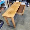 Image 2 : WOODWORKS SOLID WOOD HALL TABLE, IN VBERY GOOD CONDITION, 16 INCH X 48 INCH