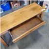 Image 3 : WOODWORKS SOLID WOOD HALL TABLE, IN VBERY GOOD CONDITION, 16 INCH X 48 INCH