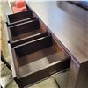 Image 2 : WOODWORKS SOLID WOOD SERVING CABINET WITH 3 DRAWERS AND DOORS, 52 INCH WIDE, 42 INCH TALL