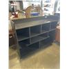 Image 1 : 60' X 49" BLACK SHELVING UNIT