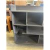 Image 2 : 60' X 49" BLACK SHELVING UNIT