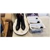 Image 1 : MICHEAL KOR BOOTS, TURKEY PLATTER WITH 3PC SERVING DISHES ON STAND