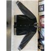 Image 2 : 3 ABERCROMBIE AND FITCH LEATHER SLEEVED JACKET, SIZE SMALL