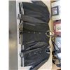 Image 1 : 3 ABERCROMBIE AND FITCH LEATHER SLEEVED JACKET, SIZE SMALL