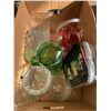 Image 1 : BOX OF GLASS COLLECTIBLES