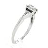 Image 8 : Vintage 14k Gold Illusion Set Emerald Cut Diamond Solitaire w/ Accents Ring