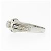 Image 5 : Antique Art Deco Engraved 18k White Gold 0.32 ctw Mine Cut Diamond Solitaire Rin