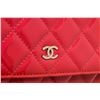 Image 5 : Chanel Pink Quilted Patent Leather Wallet on Chain