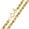 Image 3 : Classic Solid 14k Yellow Gold 7" 4.1mm Polished Rope Link Chain Bracelet