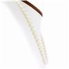 Image 2 : 18" Classic 7-7.5mm White Pearl Strand Necklace w/ 14k Gold Grooved Ball Clasp