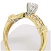 Image 5 : 14k Yellow Gold 0.30 ctw Round Diamond & Dual Row Channel Accent Engagement Ring
