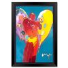 Red Angel with Heart by Peter Max