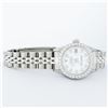 Image 4 : Rolex Ladies Quickset Stainless Steel White Diamond 26MM Datejust Wristwatch
