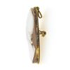 Image 5 : Vintage 18k Gold Oval Carved Shell Cameo & Twisted Wire Frame Pin Brooch Pendant