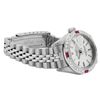 Image 4 : Rolex Ladies Quickset Stainless Steel Silver Index Diamond And Ruby Date Watch W