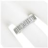 Image 6 : Vintage Platinum 4.60 ctw Straight Baguette Prong Set Diamond Eternity Band Ring