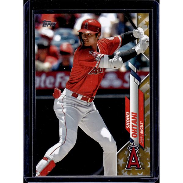 Shohei Ohtani Gold Stars Parallel 2020 Topps Series One #125