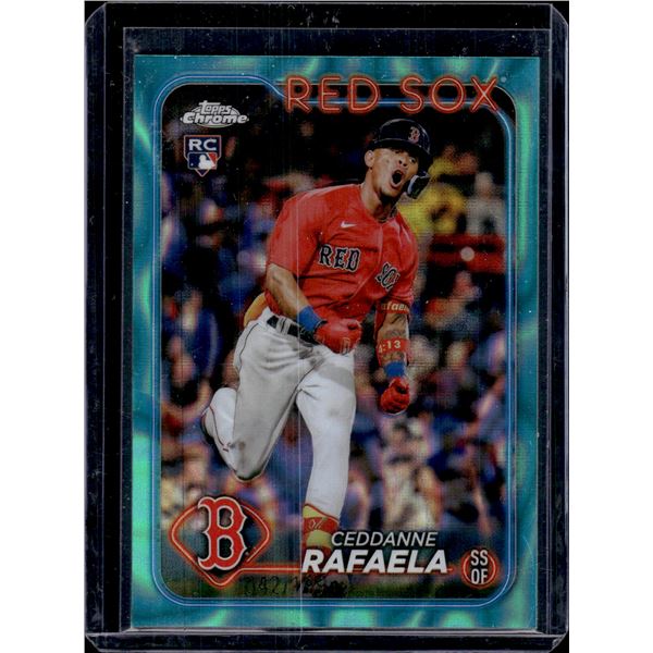 Ceddanne Rafaela Aqua Lava Refractor /199 RC 2024 Topps Chrome #118