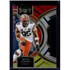 Image 1 : Myles Garrett Red/Yellow Prizm Die Cut 2023 Select #152