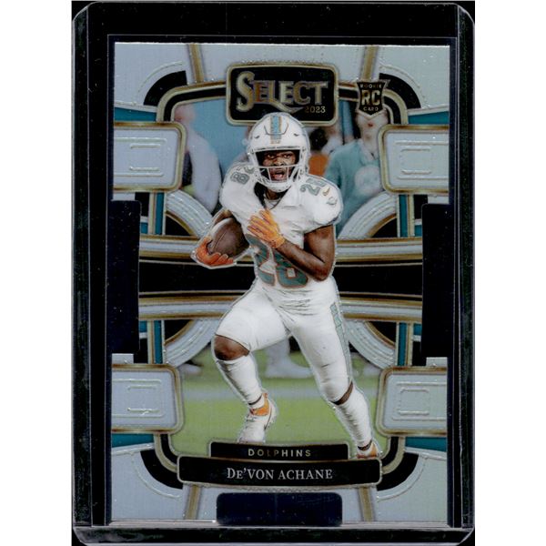 De'Von Achane Silver Prizm Die Cut RC 2023 Select #63