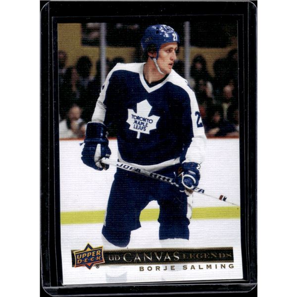 Borje Salming UD Canvas Legends 2020-21 SP Signature Edition #C-81