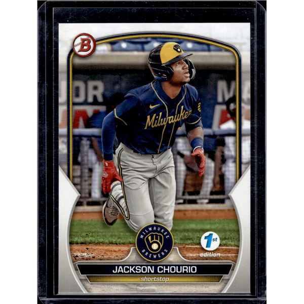 Jackson Chourio 1st Editon 2023 Bowman #BPPF-76