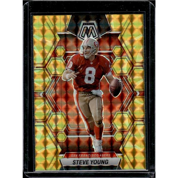 Steve Young Yellow Reactive Mosaic Prizm 2023 Mosaic #218