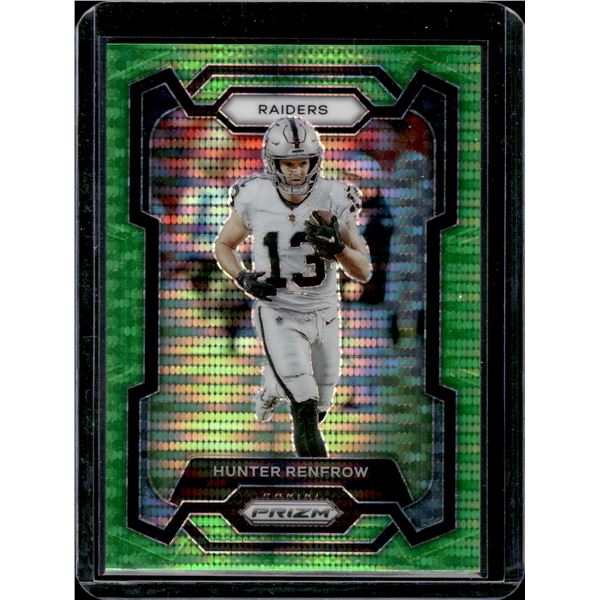 Hunter Renfrow Neon Green Pulsar 2023 Prizm #175
