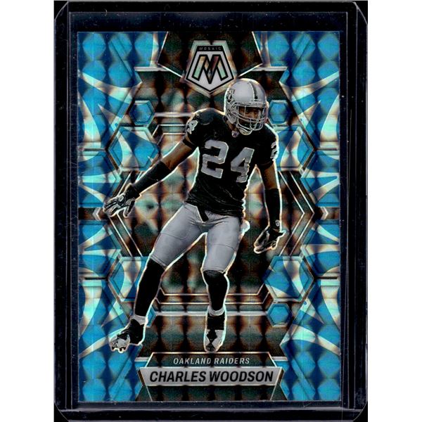Charles Woodson Blue Reactive Prizm 2023 Mosaic #126
