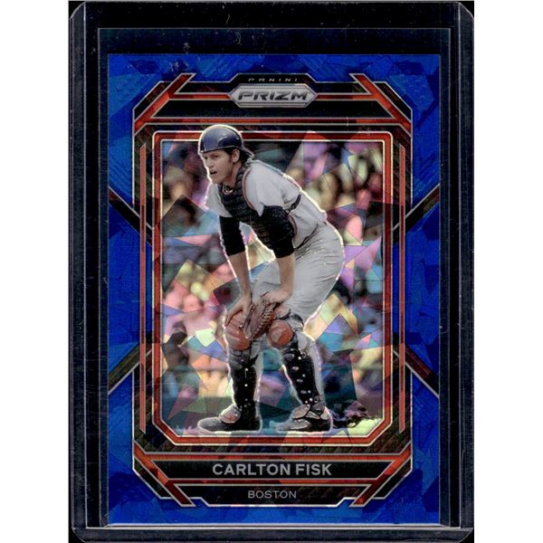 Carlton Fisk Blue Cracked Ice 2023 Prizm #112