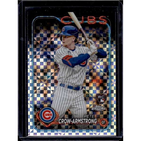Pete Crow-Armstrong Xfractor RC 2024 Topps Chrome #16